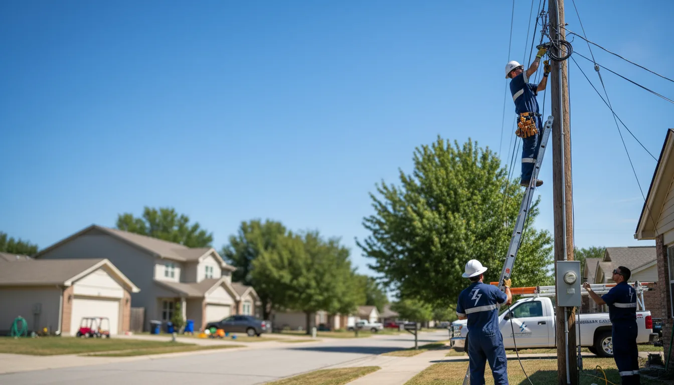 Residential electrician providing installation services in Clarksville, AR